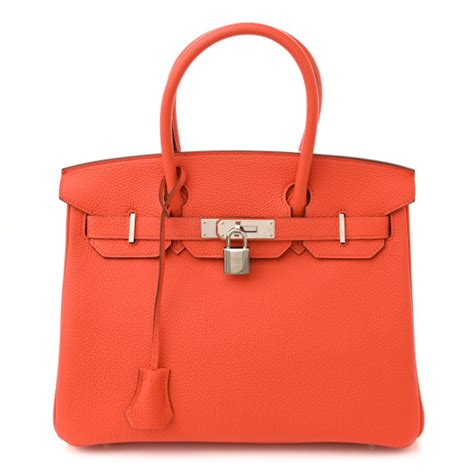 HERMES Togo Birkin 30 Capucine 1244817 